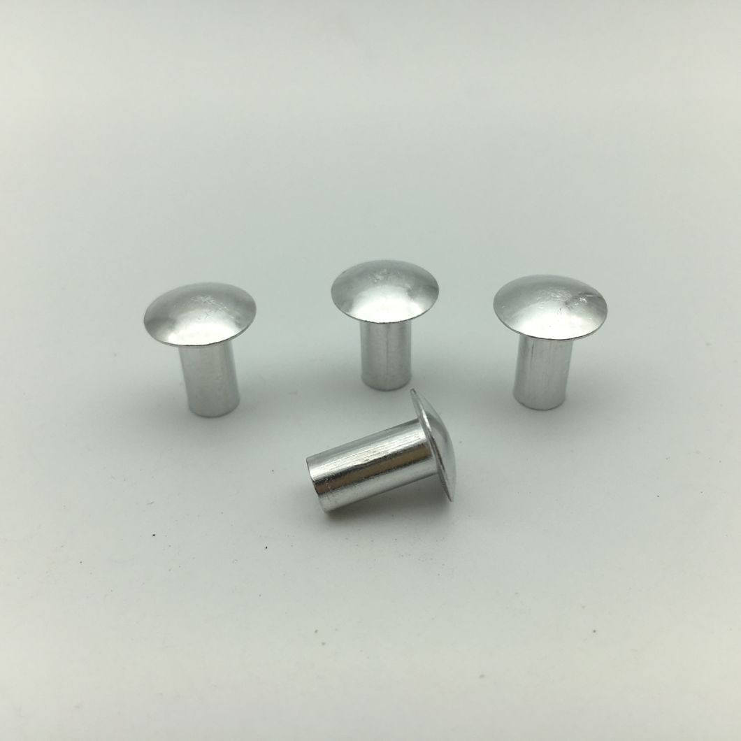 Aluminio sólido del remache de la cabeza de seta DIN674