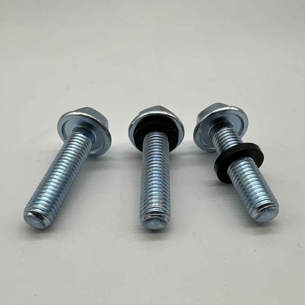 Tornillo de brida DIN6921 Perno de brida M10X40 para silo