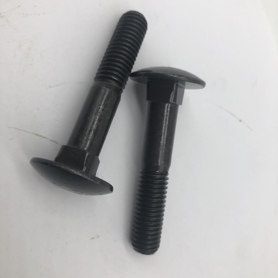 Perno de carro con cuello cuadrado y cabeza de seta DIN603
