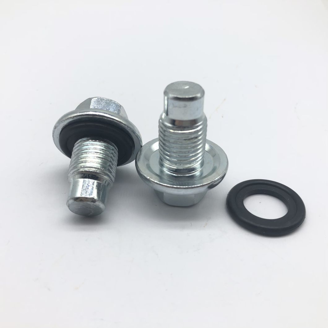 Perno de brida de cabeza hexagonal de titanio y acero al carbono con collar