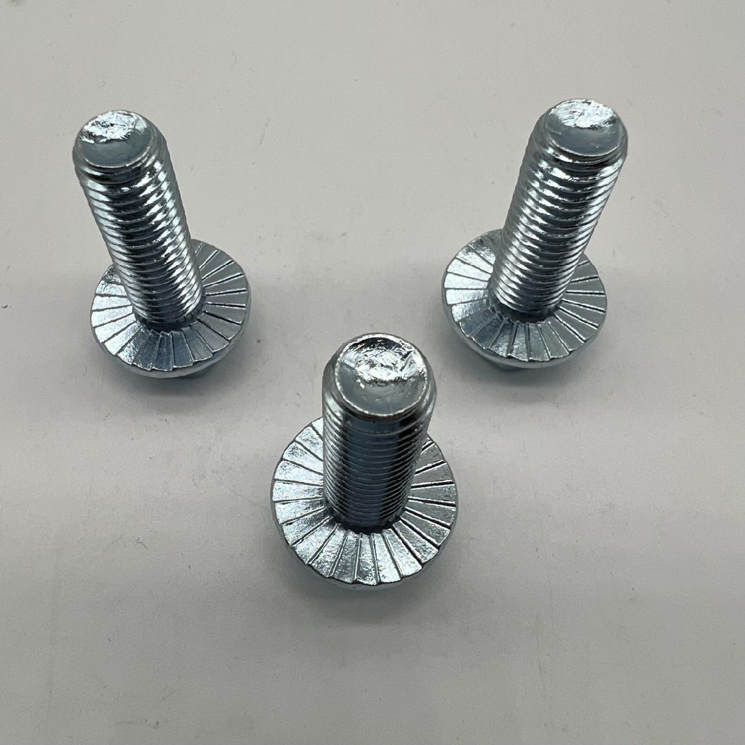 DIN6921 M10X30 Tornillo de cabeza de brida hexagonal Tornillo de brida Cl8.8