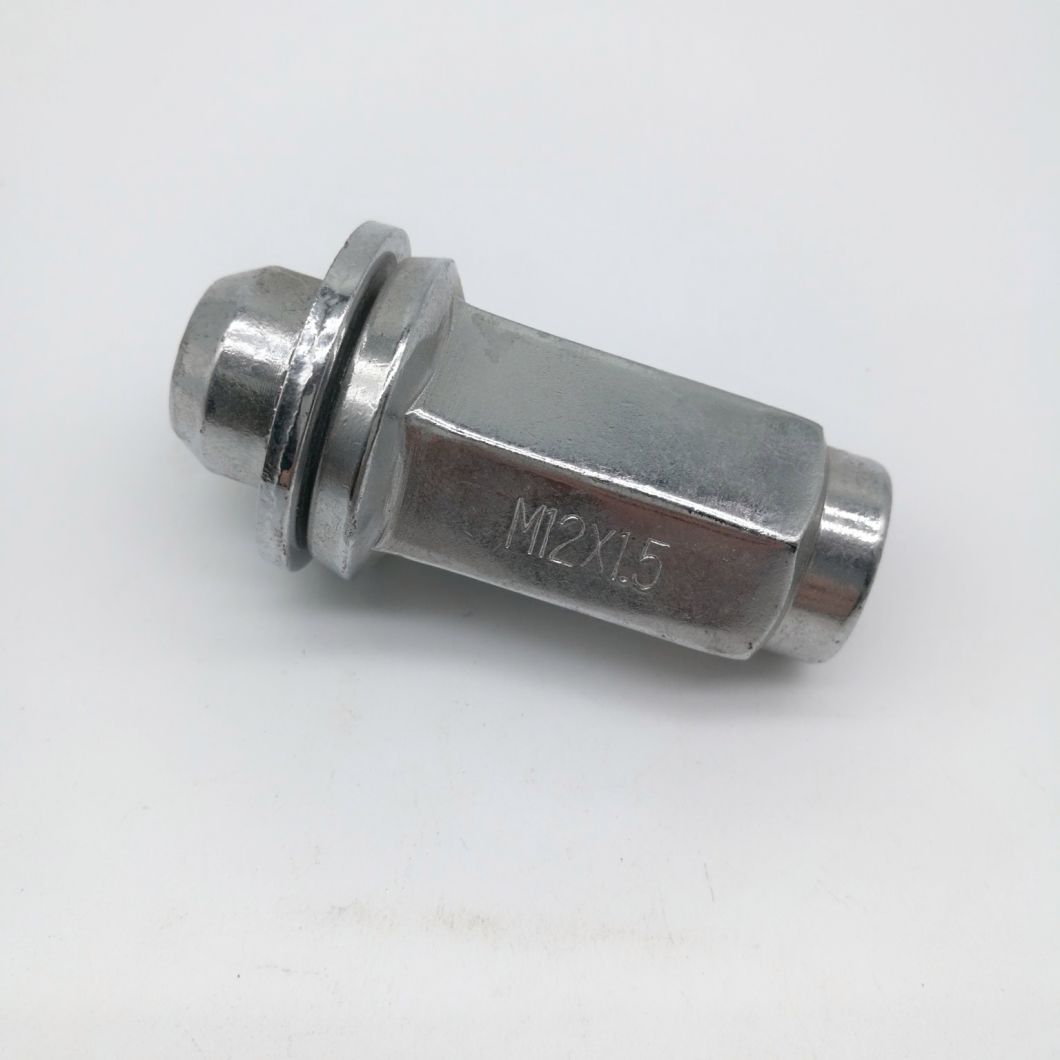 Tuerca de cubo de rueda cromada M12X15