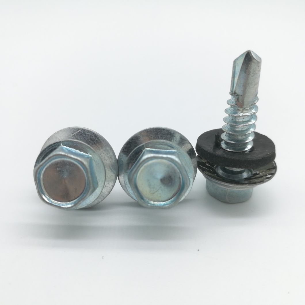 Arandela de tornillos autorroscantes autoperforantes de cabeza hexagonal