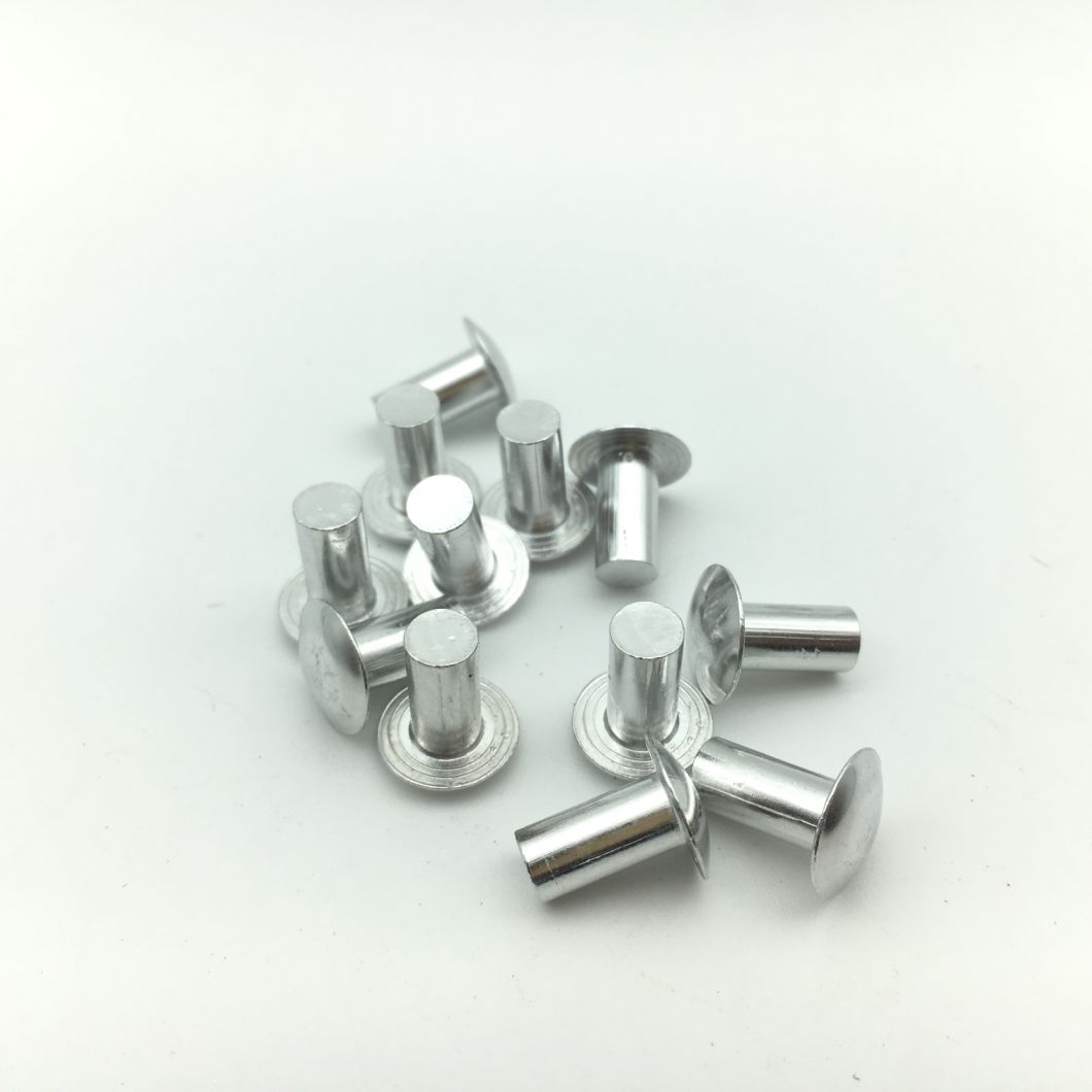 Aluminio sólido del remache de la cabeza de seta DIN674