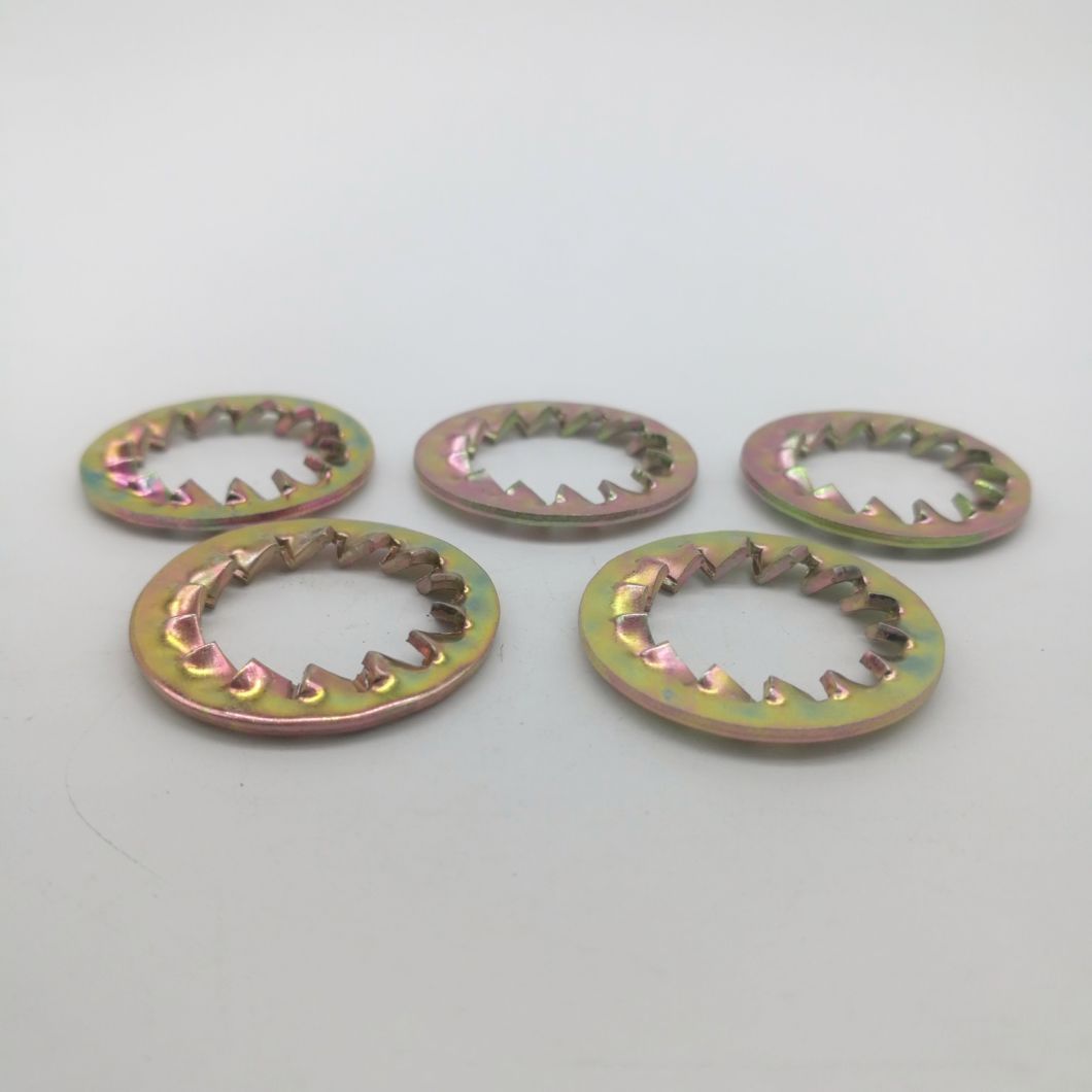 Arandelas de seguridad dentadas Dientes externos e internos