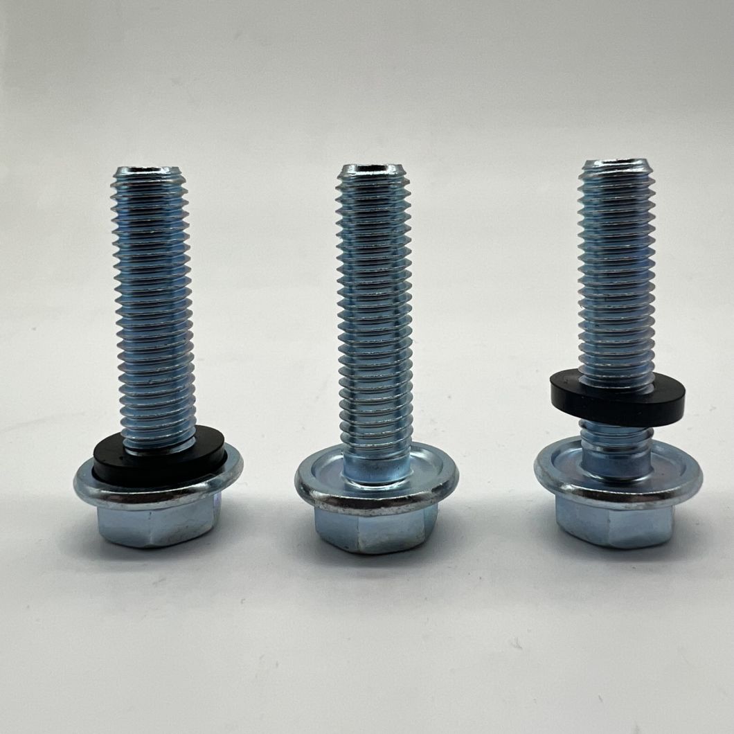 Tornillo de brida DIN6921 Perno de brida M10X40 para silo