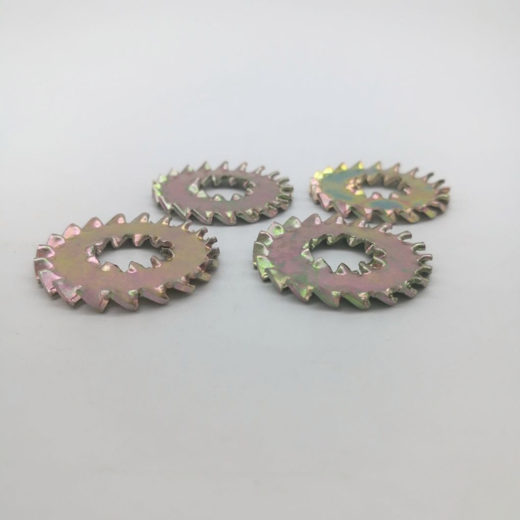 Arandelas de seguridad dentadas Dientes externos e internos