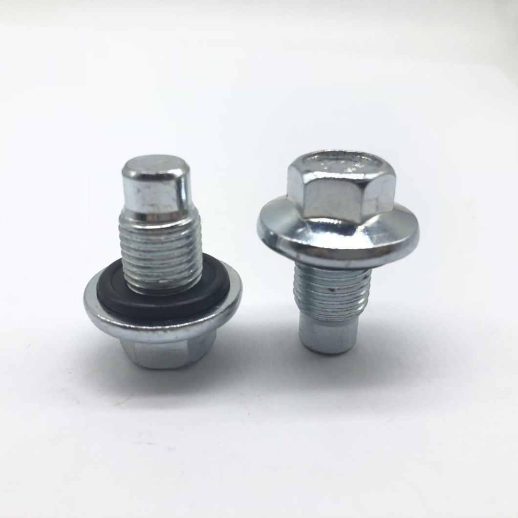 Perno de brida de cabeza hexagonal de titanio y acero al carbono con collar