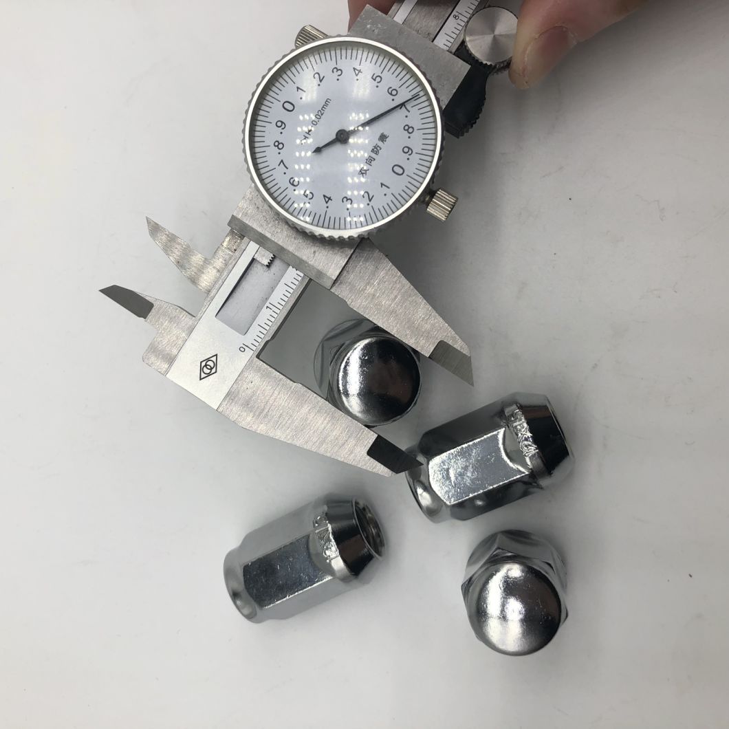 Llave inglesa M12X1,5, 19mm de altura, 35mm, tuerca de rueda cromada