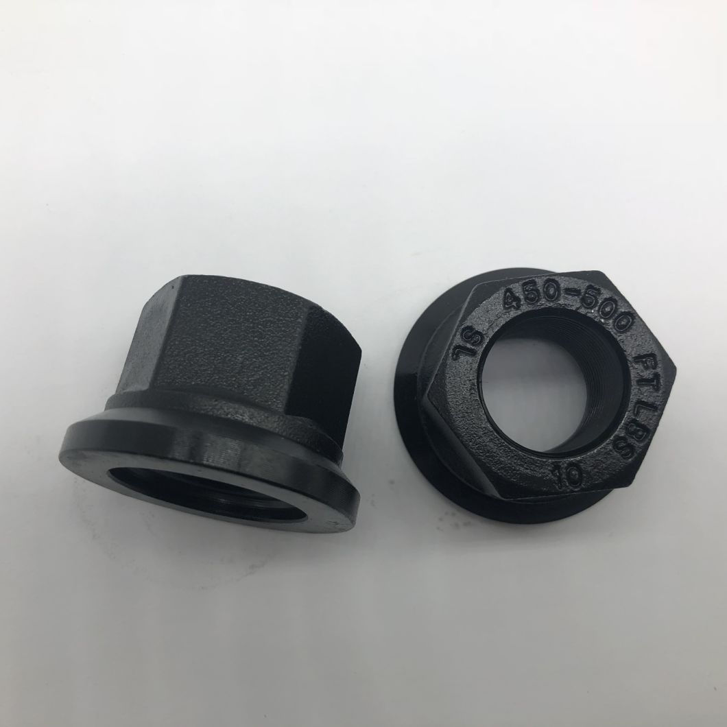 Tuerca de cubo de rueda M22X1.5 Negro fosfatado 450-500 FT Lbs