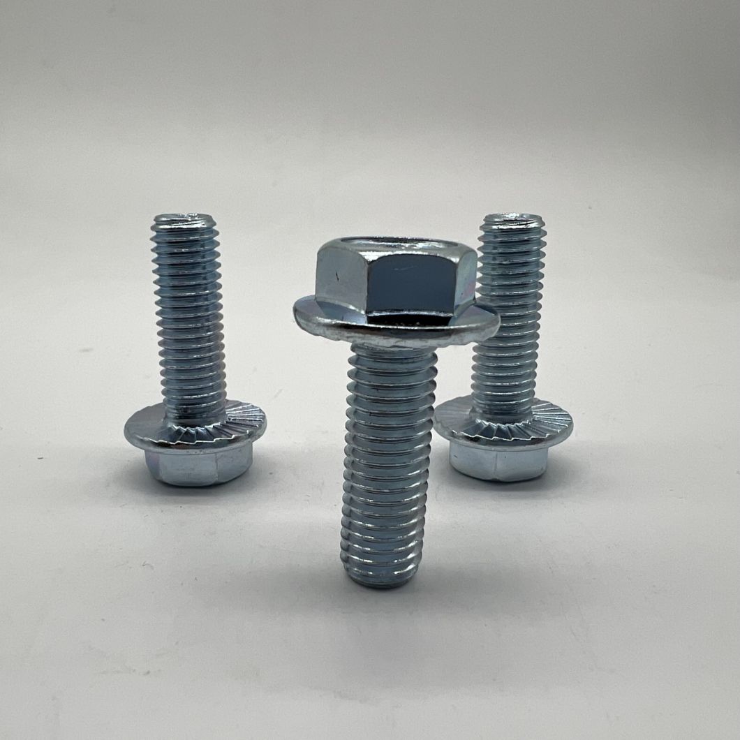 DIN6921 M10X30 Tornillo de cabeza de brida hexagonal Tornillo de brida Cl8.8