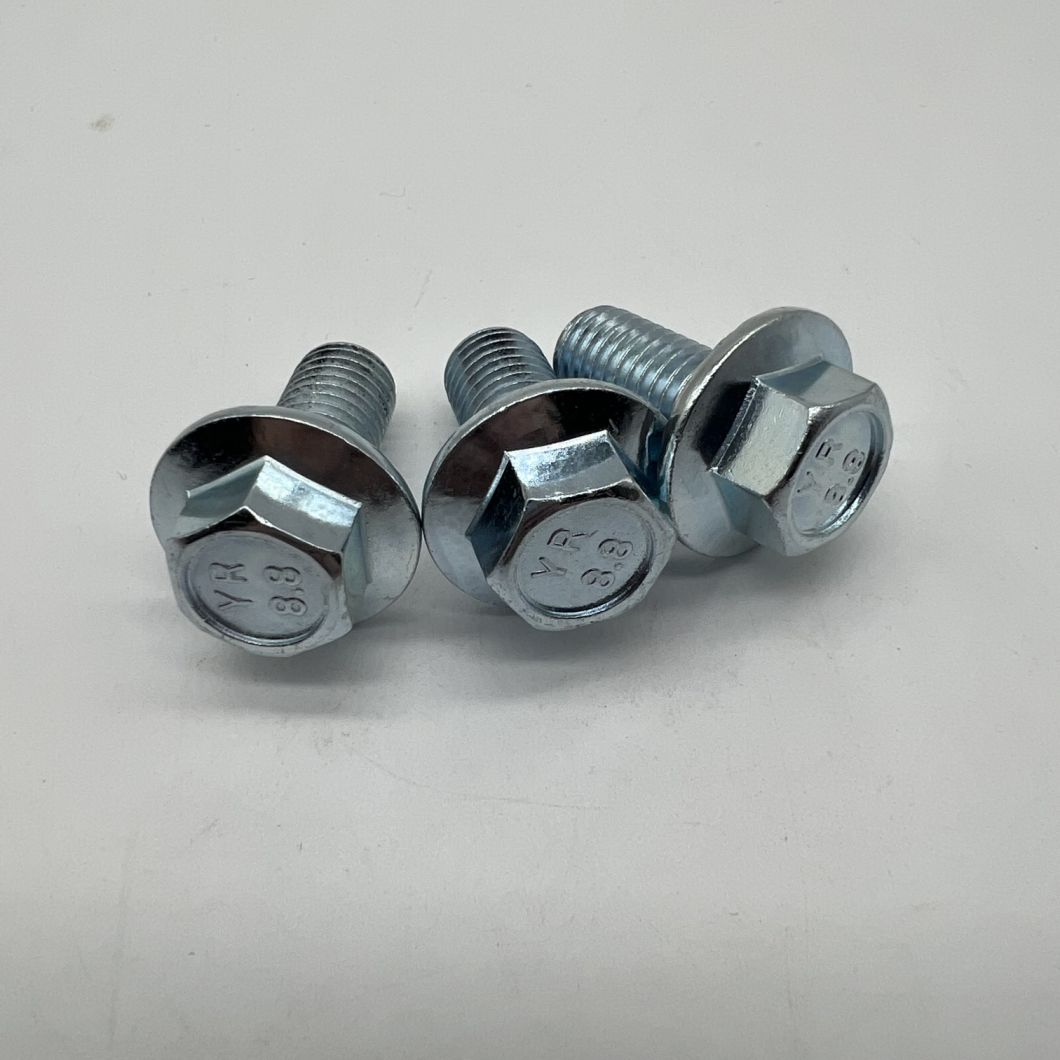 DIN6921 M12X25 Perno hexagonal Perno de brida Cl8.8 Zp