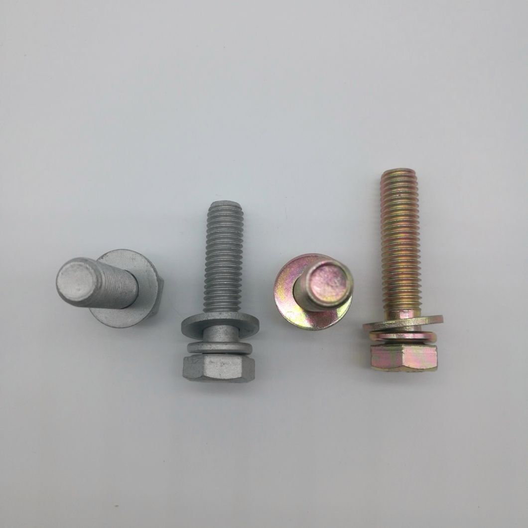 Tornillo combinado de conjunto de cabeza hexagonal Ppap de nivel 3 con arandela