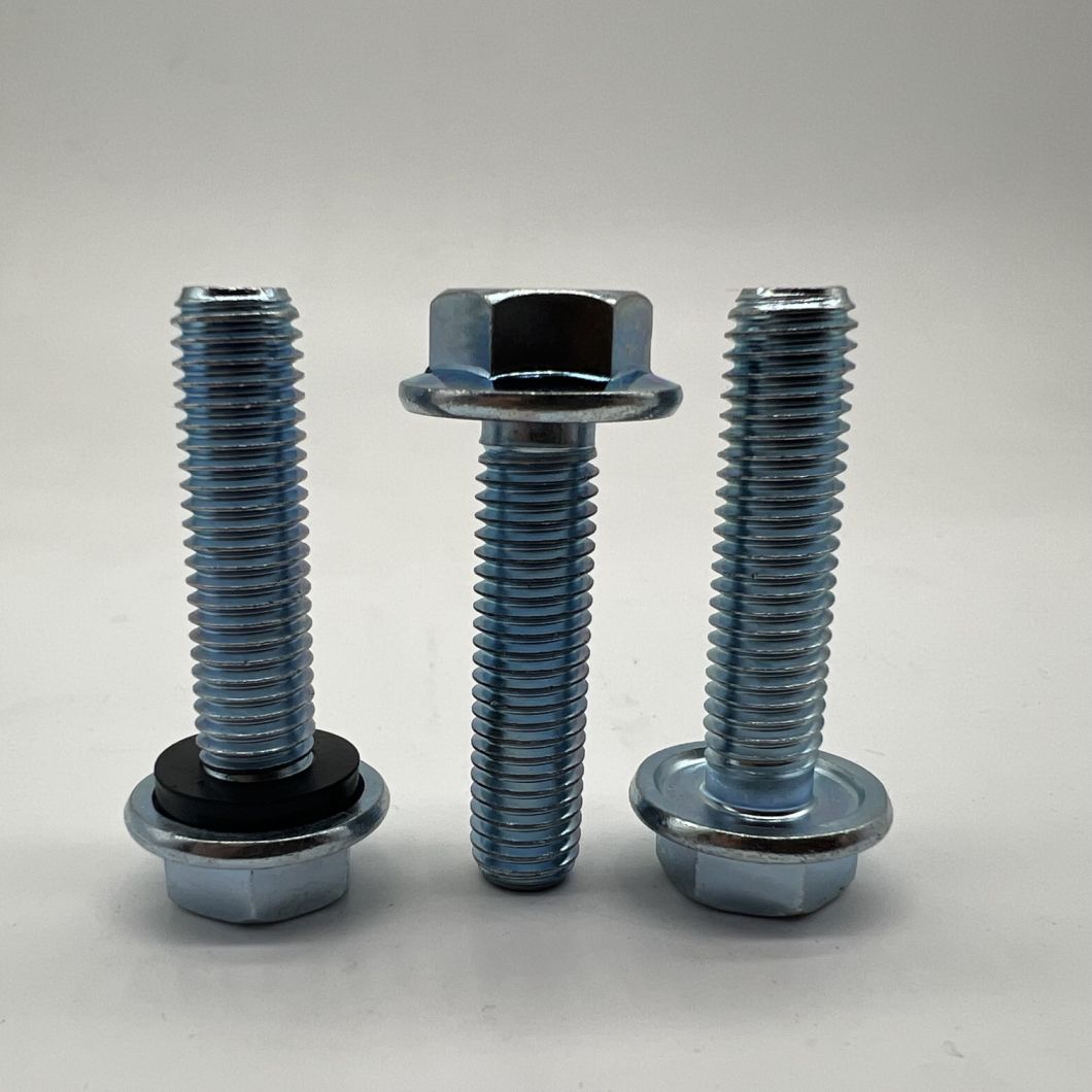 Tornillo de brida DIN6921 Perno de brida M10X40 para silo